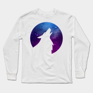 Wolf Universe Purple Long Sleeve T-Shirt